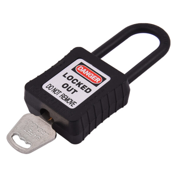 De-Electric Lockout Padlocks 3 Keyed Alike 38mm Black - Image 3