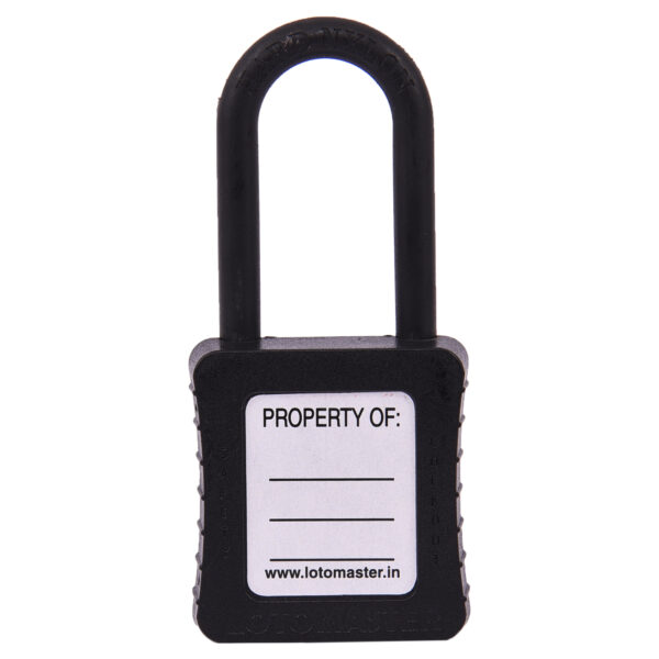 De-Electric Lockout Padlocks 3 Keyed Alike 38mm Black - Image 2