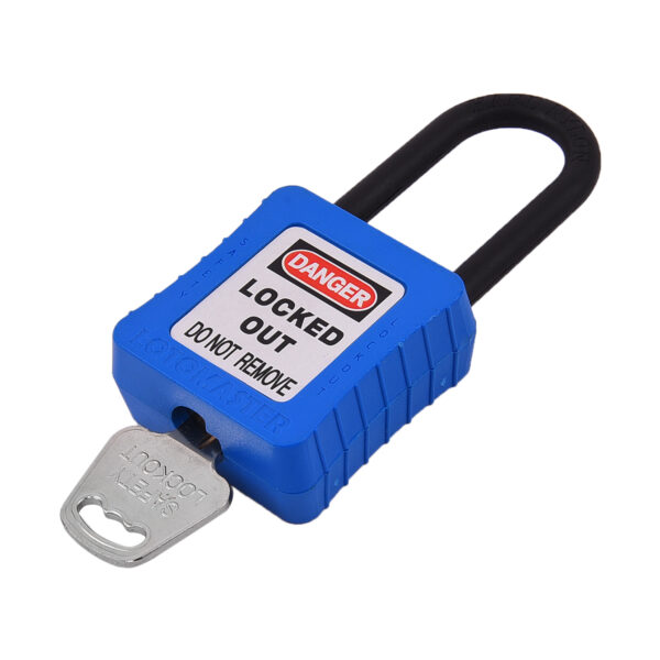 De-Electric Lockout Padlocks 3 Master Keyed 38mm Blue - Image 3