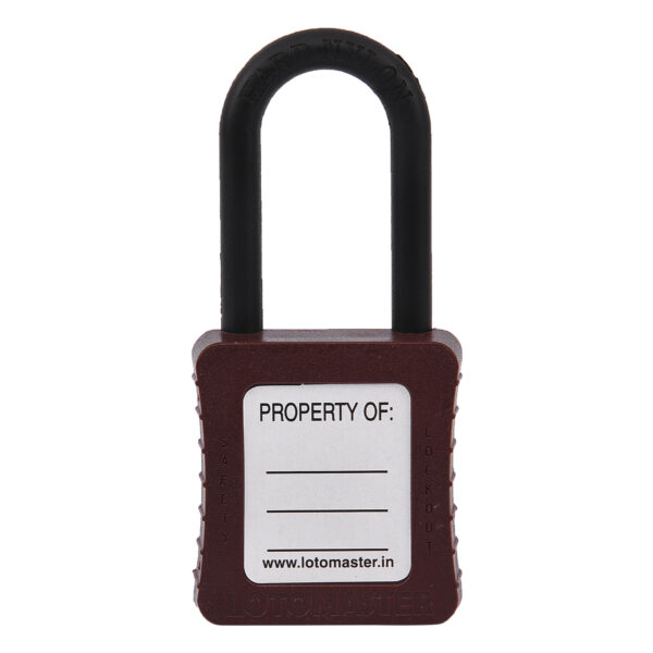 De-Electric Lockout Padlock 38mm Keyed Different Brown - Image 2
