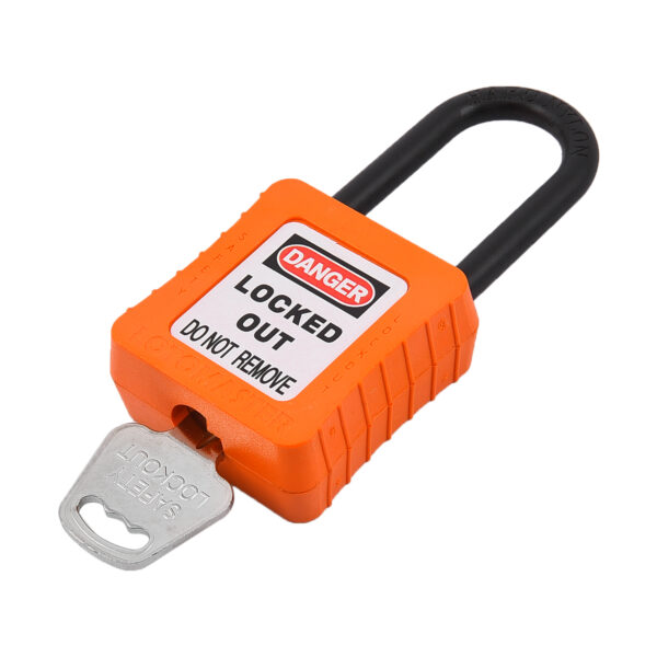 De-Electric Lockout Padlock 38mm Keyed Different Orange - Image 3