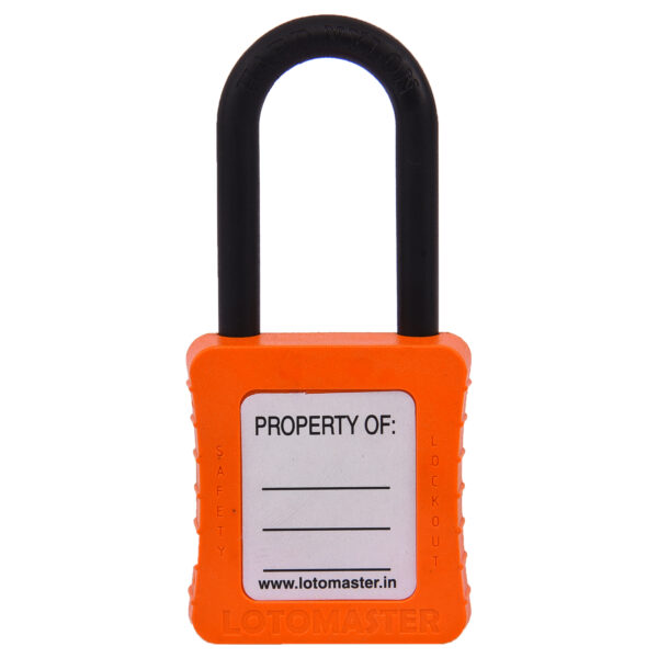 De-Electric Lockout Padlock 38mm Keyed Different Orange - Image 2