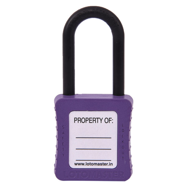 De-Electric Lockout Padlock 38mm Keyed Different Violet - Image 2
