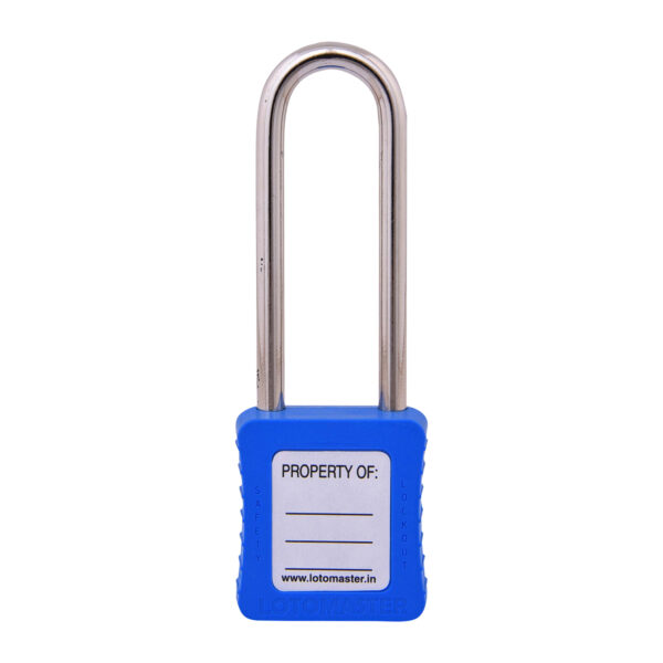 Safety Lockout Padlocks 2 Keyed Alike 75mm Blue - Image 2