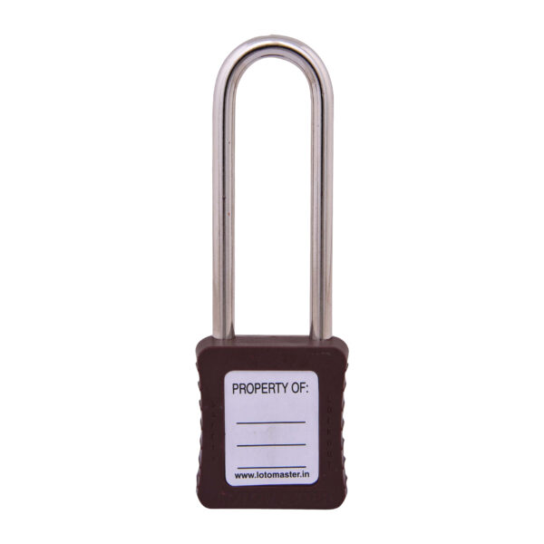 Safety Lockout Padlock 75mm Keyed Different Brown - Image 2