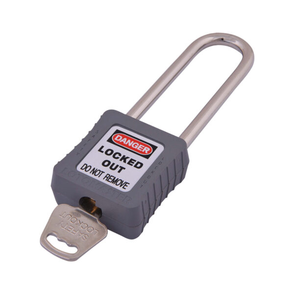 Safety Lockout Padlocks 3 Keyed Alike 75mm Grey - Image 3
