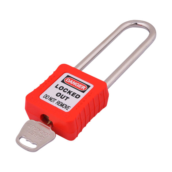 Safety Lockout Padlock 75mm Keyed Different Red - Image 3