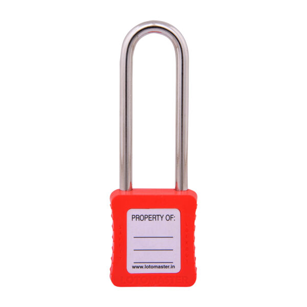 Safety Lockout Padlock 75mm Keyed Different Red - Image 2