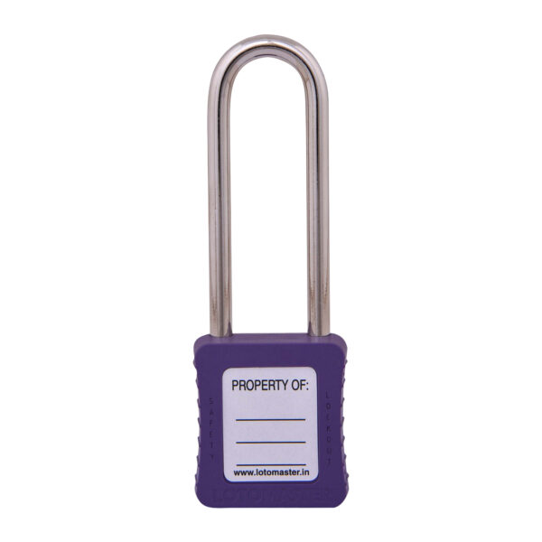 Safety Lockout Padlock 75mm Keyed Different Violet - Image 2