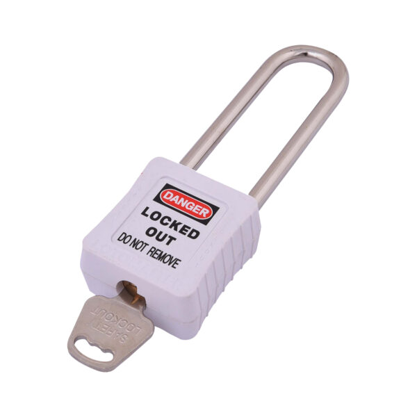 Safety Lockout Padlocks 3 Keyed Alike 75mm White - Image 3