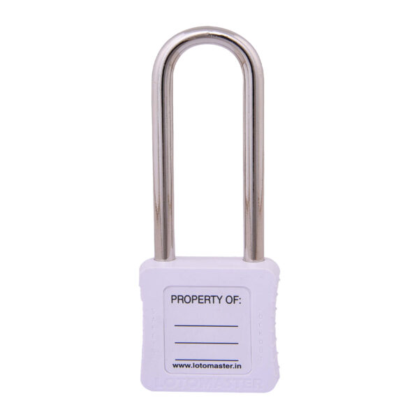 Safety Lockout Padlocks 3 Keyed Alike 75mm White - Image 2