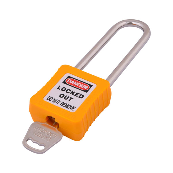 Safety Lockout Padlocks 2 Keyed Alike 75mm Yellow - Image 3