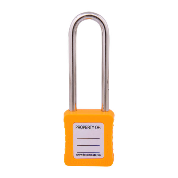 Safety Lockout Padlocks 2 Keyed Alike 75mm Yellow - Image 2