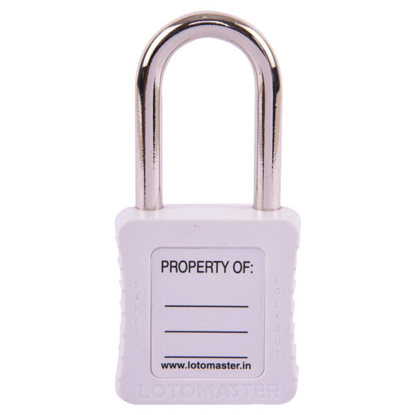 Safety Lockout Padlocks 2 Keyed Alike 38mm White - Image 2