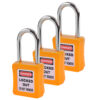 Safety Lockout Padlocks 3 Master Keyed 38mm Yellow