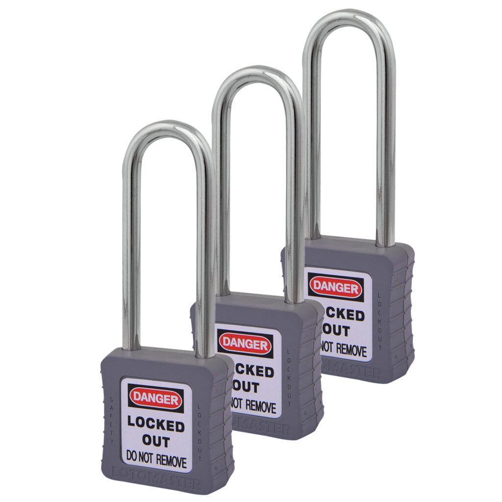 safety-lockout-padlocks-3-keyed-alike-75mm-grey-lotomaster