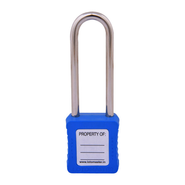 Safety Lockout Padlocks 3 Master Keyed 75mm Blue - Image 2