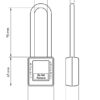 Safety Lockout Padlocks 6 Keyed Alike 75mm Violet - Image 4